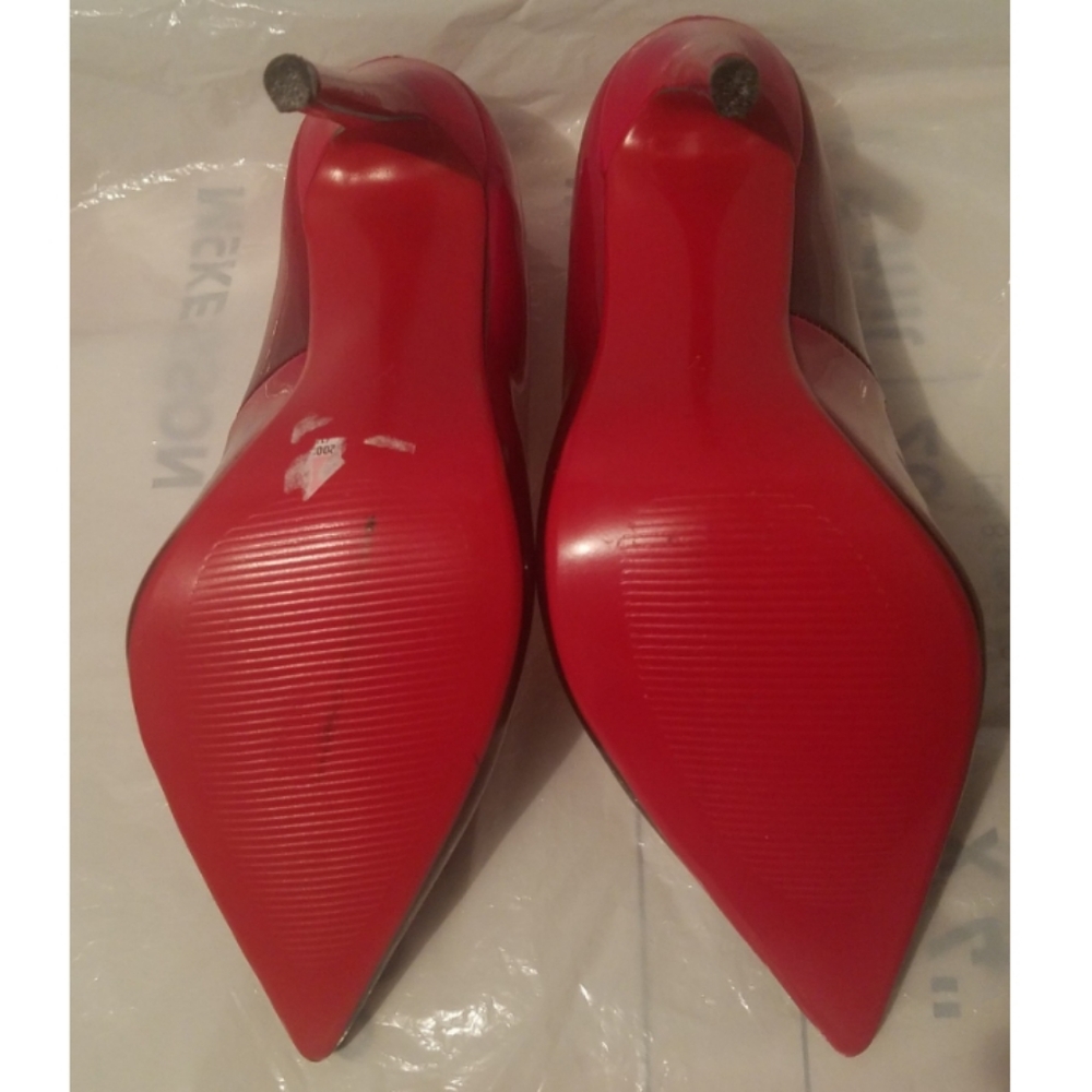Comfity Red & Black Pump Shoes Size 7 - Picture 7 of 8
